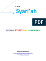 Kajian Utama Edisi 06 Majalah Asy-Syariah - Antara Syuro Dan Demokrasi