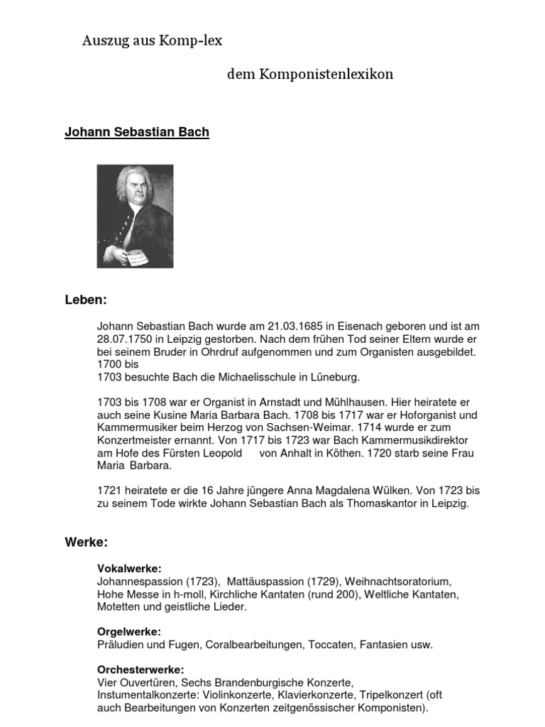 Johann Sebastian Bach