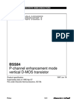 Data Sheet: P-Channel Enhancement Mode Vertical D-MOS Transistor