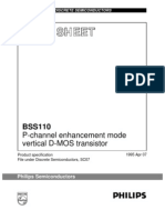 Data Sheet: P-Channel Enhancement Mode Vertical D-MOS Transistor