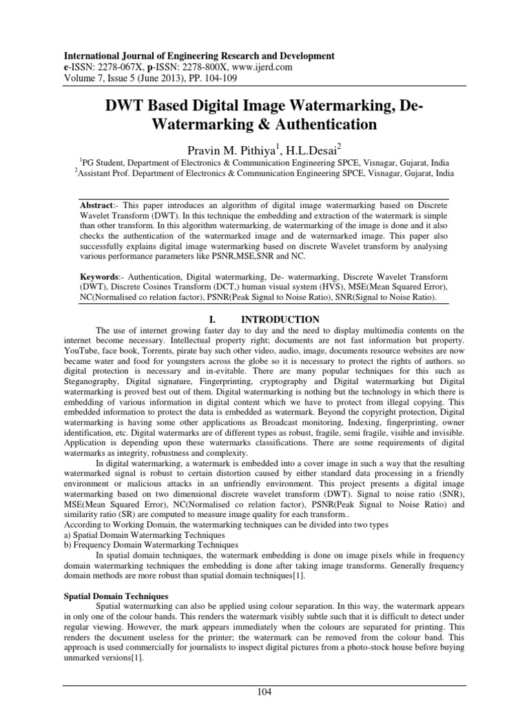 International Journal of Engineering Research and Development (IJERD ...