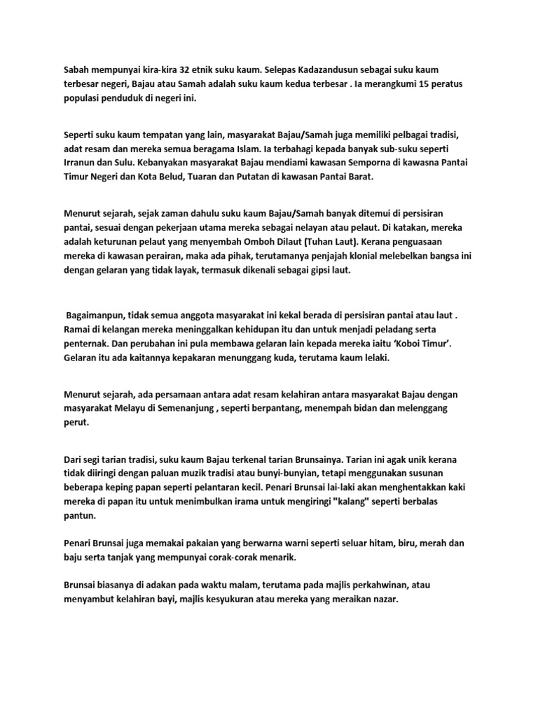 Kaum Bajau  PDF