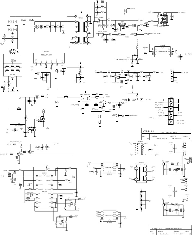 Circuit Design for Power Supply and Inverter | PDF