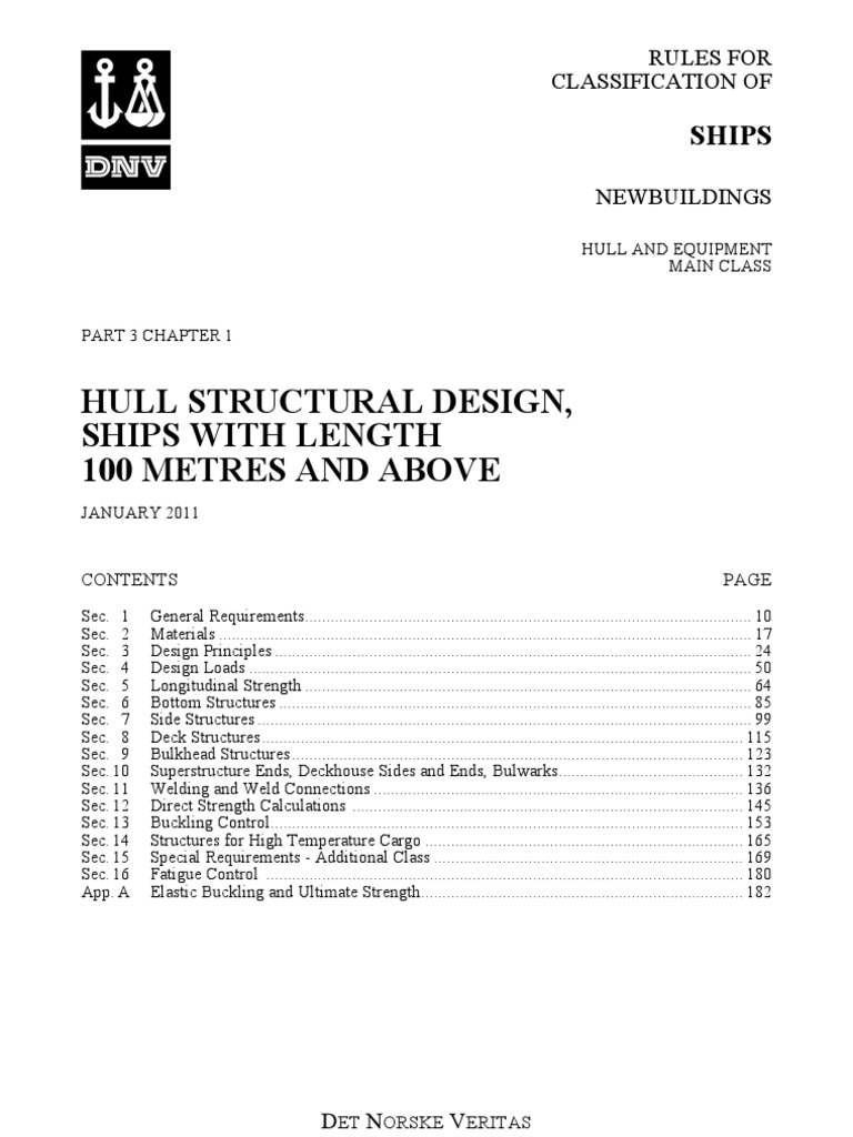 Hull Structural Design | PDF