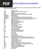 Piping Abbreviations Guide | PDF | Pipe (Fluid Conveyance) | Valve