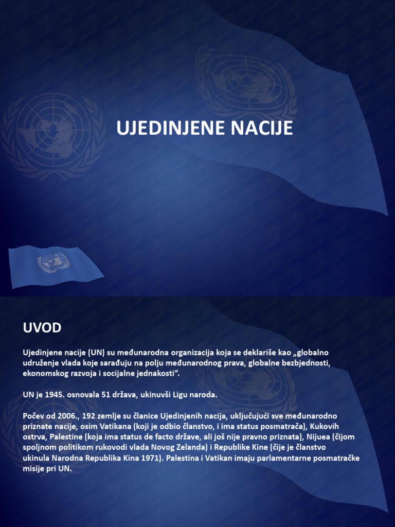 Ujedinjene Nacije | PDF