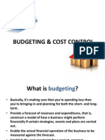 PPT: - Budgeting & Cost Control