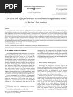 Download Low cost and high performance screen laminate regenerator matrixpdf by Ali AH SN147580473 doc pdf