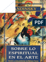 Sobre Lo Espiritual Del Arte