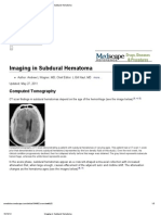 15. Imaging in Subdural Hematoma