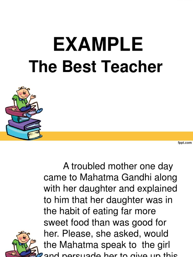Example: The Best Teacher | PDF