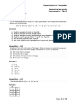 Gursewak Singh: Department of Computer Science Numerical Analysis Coursework - Part I