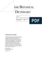 Hehe Botanical Dictionary (Draft)