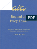 Beyond The Ivory Tower - Rethinking Translation Pedagogy