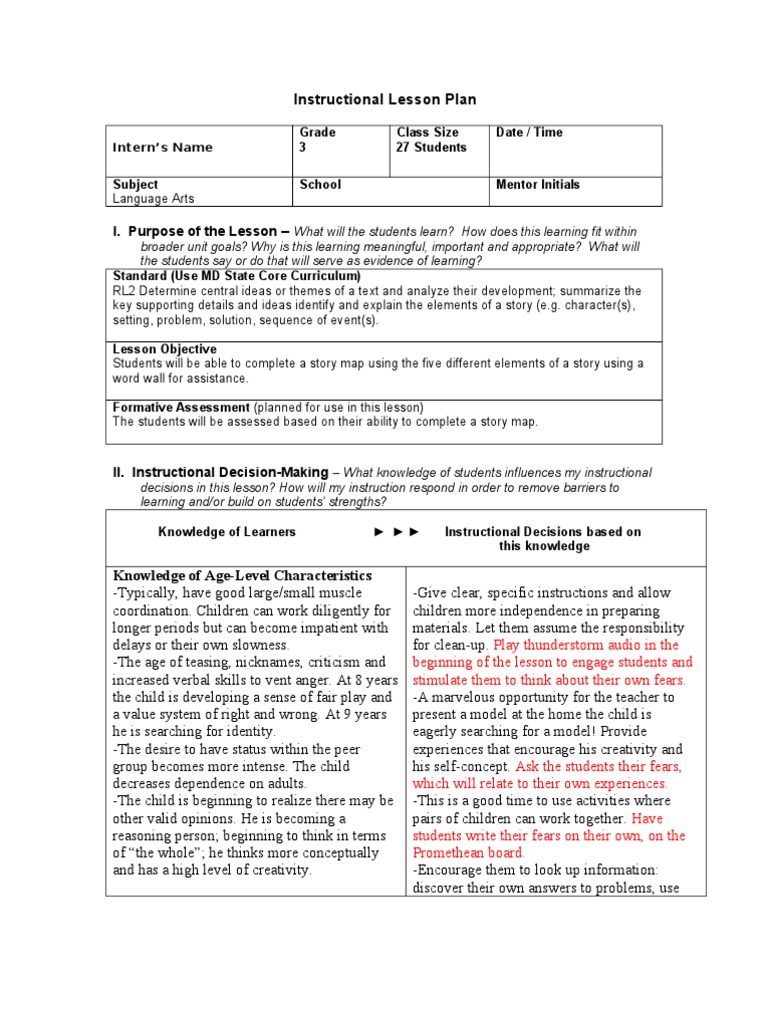 thunder cakerevisions Lesson Plan Educational