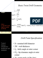 Basic Twist Drill Geometry: Helix and Clearance Angles