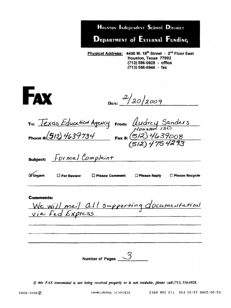 Department of External: Phone # | PDF