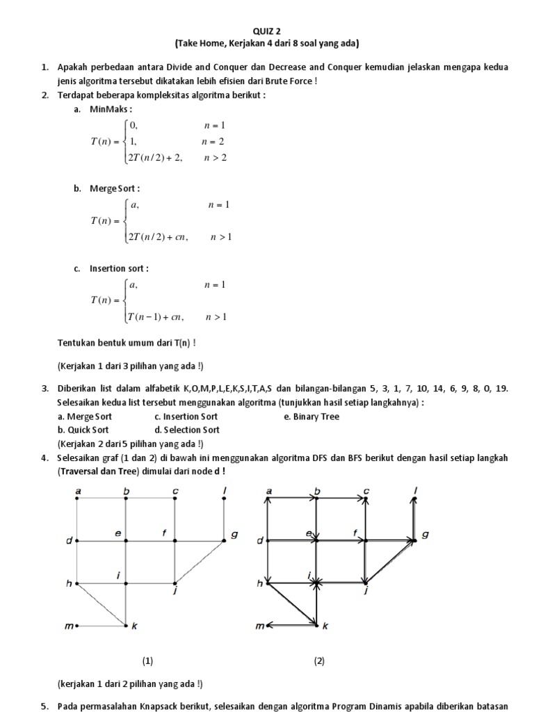 Perbandingan Divide and Conquer vs Dinamis | PDF | Metode & Bahan Ajar ...