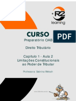 Aula 01x02 - Direito Tributário - Limitações Constitucionais Ao Poder de Tributar