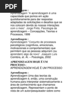 Aprendizagem