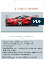 Sparking Creativity@Ferrari