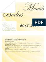 Menus Bodas 2014