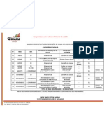 Quadro Demonstrativo de Reposição de Aulas No Ano de 2009