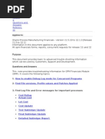 OPM Financials (GMF) Troubleshooting Guide (ID 1213193.1)