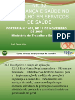 NR 32 SEGURANÇA EM SERVIÇOS SAÚDE