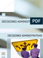 DECISIONES ADMINISTRATIVAS