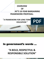 School Visits Re 10-Yr Barg Framework Proposal
