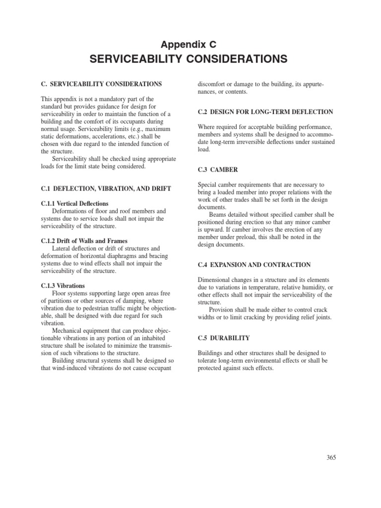 Deflection Standards | Download Free PDF | Structural Load | Applied ...