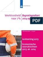 Cpb Policy Brief 2013 06 Juniraming 2013 Economische Vooruitzichten 2013 2014