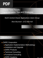 Oracle Fixed Assets - Implementation Tips and Strategies