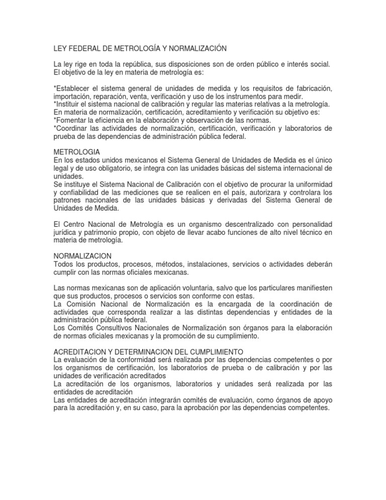 LEY FEDERAL DE METROLOGÍA Y NORMALIZACIÓN.docx