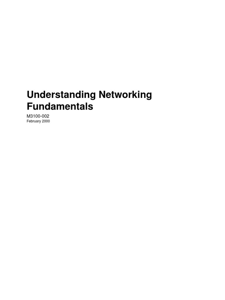 Understanding Networking Fundamentals PDF Wide Area Network