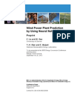 Wind Power Plant Prediction by Using Neural Networks: Preprint