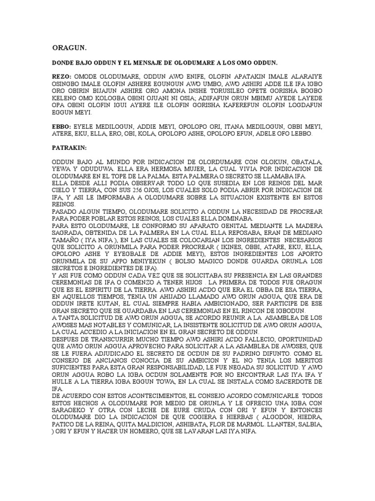 Referente A Oddu. | PDF