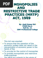 MRTP Act, 1969