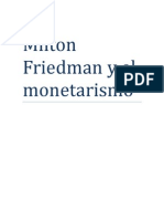 Milton Friedman y El Monetarismo
