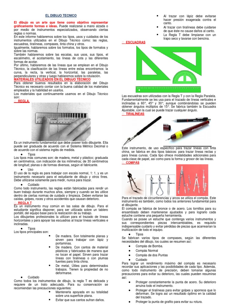 El Dibujo Tecnico, PDF, Dibujo