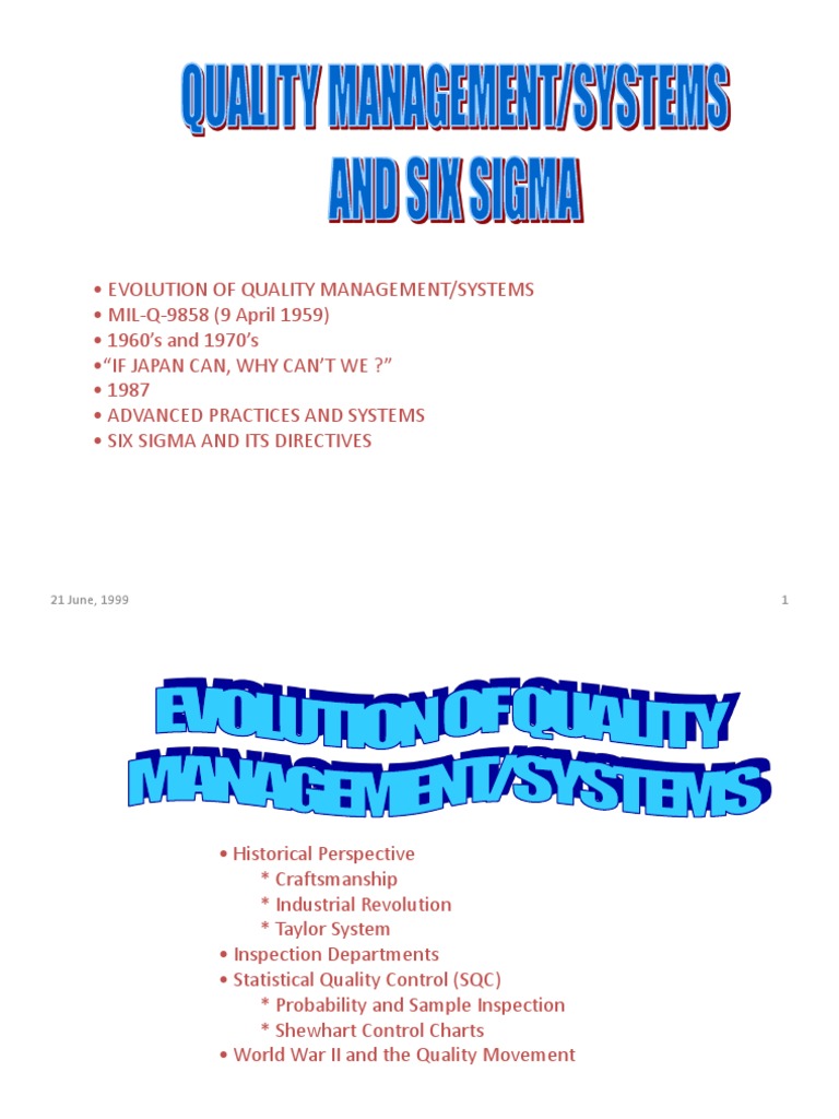 Six Sigma Overview | PDF | Quality Management | Quality (Business)