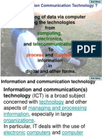 Processing of Data Via Computer Using The Technologies From, and To and Information in Digital and Other Forms
