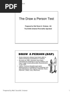 Draw Me A Person Psychological Test