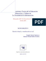 Tutoría Virtual y E-Moderación en Red