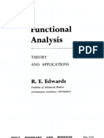 Functional Analysis Theory and Applications R E Edwards