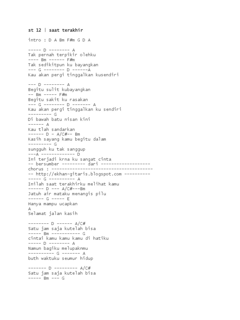 Lirik Lagu Inilah Saat Terakhirku Melihat Kamu Jatuh Air Mataku