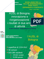 Presentazione Di Gilberto Bragonzi - Direttore Sanitario AUSL Di Bologna