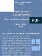 SEMANA 6 PRIMERA LEY DE LA TERMODINAMICA Cp ALIMENTOS ULCB SEMANA 6.pptx