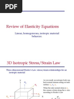 Review of Elasticity Equations